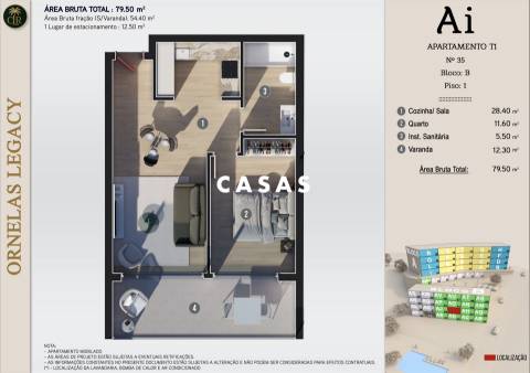 Apartamento T1 Venda em Estreito da Calheta,Calheta (Madeira)