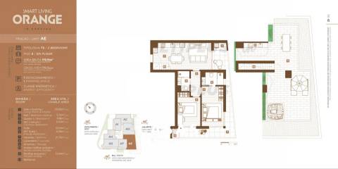 APARTAMENTO T2 COM TERRAÇO PRIVADO DE 71.44m²​​​​​​​, ILHA DA MADEIRA