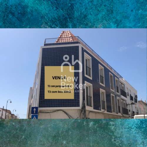 T2 com parqueamento, elevador, novo, vista rio no Montijo – com isenção de IMT.