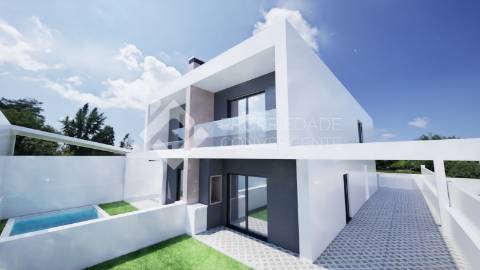 Moradia Geminada T3 com piscina - Fernão Ferro