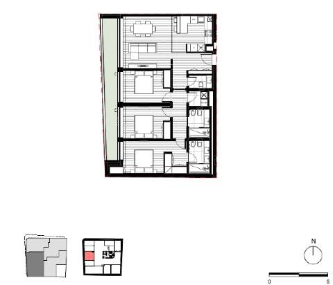 Apartamento T3 Poente 117m2 de área útil Garagem Box