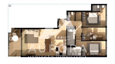 T3 S. Félix  box 2 carros_2 suites_4wc_