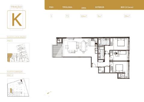 T3 S. Félix  box 2 carros_2 suites_4wc_