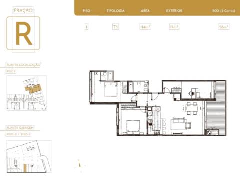 T3 S. Félix  box 2 carros_1 suites_varanda sala_
