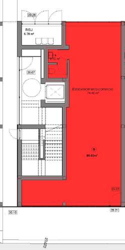 Loja para venda 227.4m2 área bruta centro da cidade de Espinho