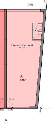 Loja para venda 227.4m2 área bruta centro da cidade de Espinho