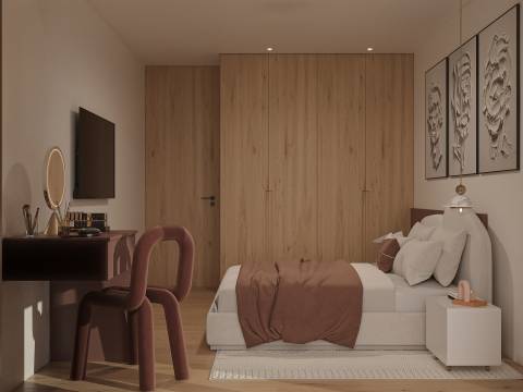 Apartamento T3 com varanda e garagem