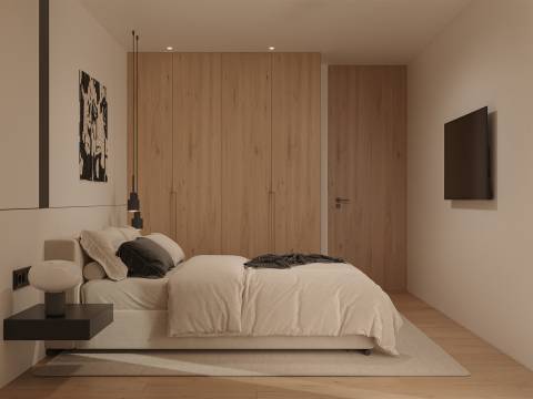 Apartamento T3 com varanda e garagem