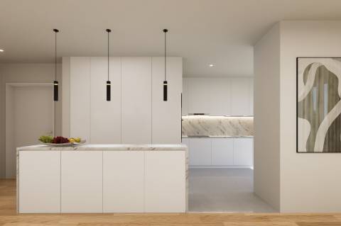 Apartamento T3 com varanda e garagem