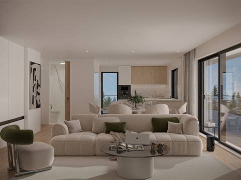 T3 Recuado Nascente/Poente/Sul - Varandas 149.3m2/ 2 Lugar de Garagem