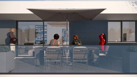 T3 Recuado Nascente/Poente/Sul - Varandas 149.3m2/ 2 Lugar de Garagem