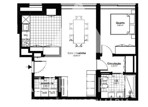 Apartamento T1 Arrendamento em Espinho,Espinho