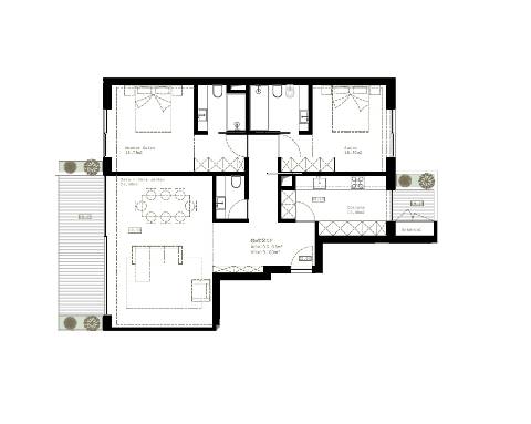 Apartamento T2 - Terraço + varanda + lugar de garagem + arrumos