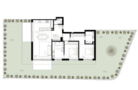 Apartamento T2 - Terraço 207m2  + lugar de garagem