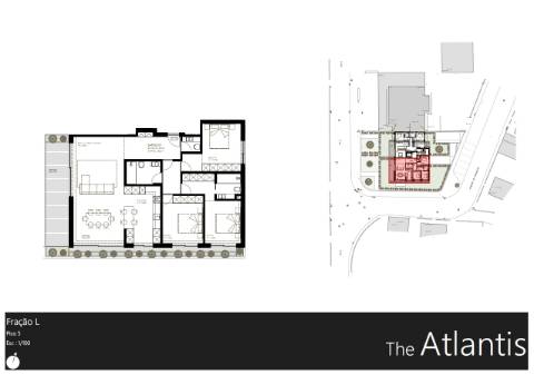 Apartamento T3 - Terraço + varanda + 2 lugar de garagem + arrumos