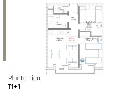 Apartamento T1+1 Venda em Paranhos,Porto
