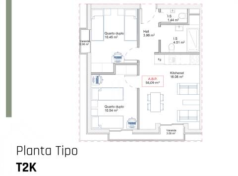 Apartamento T1+1 Venda em Paranhos,Porto