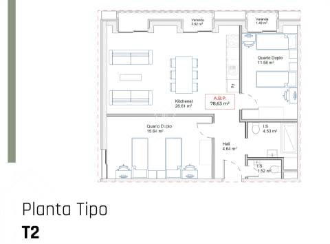 Apartamento T1+1 Venda em Paranhos,Porto