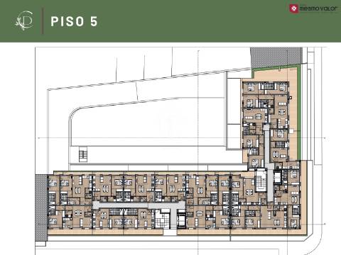 Apartamento T2 Novo, terraço, garagem em condomínio fechado no coração de Matosinhos