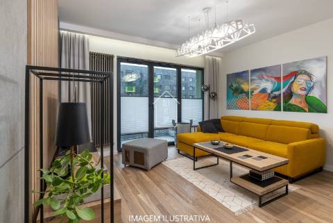 T2 Novo, com terraço de 31 m2, garagem, Condomínio Fechado, no Coração de Matosinhos