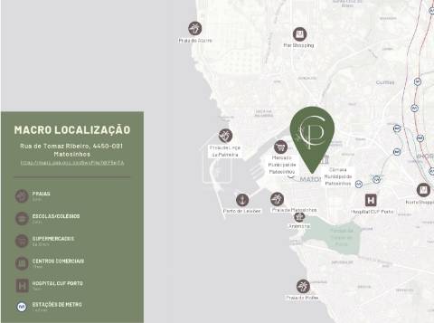 Conheça, no coração de Matosinhos, T2, NOVO, com varanda, e estacionamento.