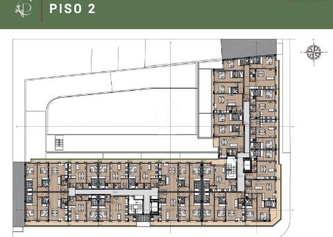 Conheça, no coração de Matosinhos, T2, NOVO, com varanda, e estacionamento.