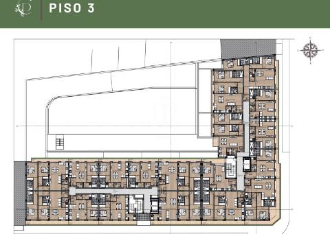 Apartamento T1, Novo, com terraço de 20 m2. Conforto e Elegância no Coração de Matosinhos
