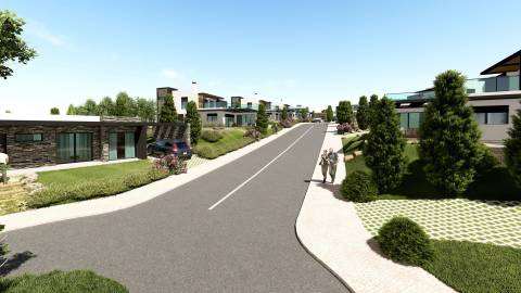 Moradias térreas de 3 quartos a 10 minutos da baía de São Martinho do Porto, na costa de Prata.