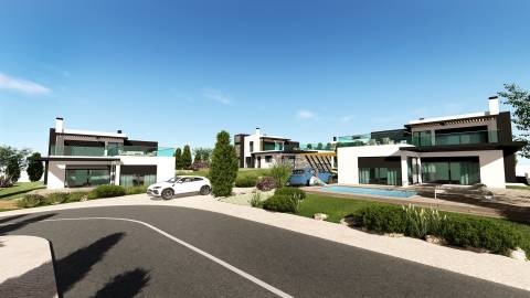 Moradias térreas de 3 quartos a 10 minutos da baía de São Martinho do Porto, na costa de Prata.