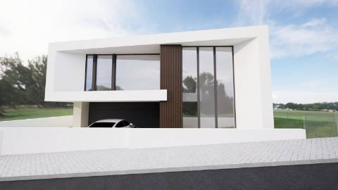 Moradia Moderna com Vista para a Baía de São Martinho – Em Construção