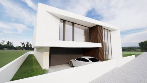 Moradia Moderna com Vista para a Baía de São Martinho – Em Construção