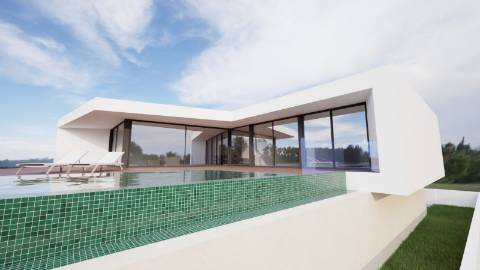 Moradia Moderna com Vista para a Baía de São Martinho – Em Construção