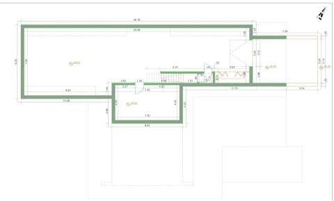Moradia de autor, no campo junto ao Mar da costa oeste