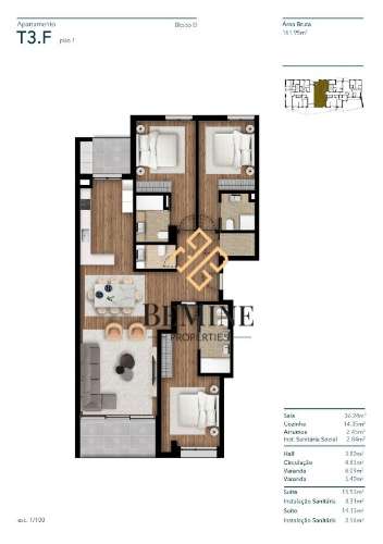 Edifício Hinton / Apartamento T3 / Funchal - Ilha da Madeira