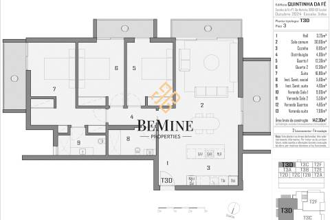 Quintinha da Fé / Apartamento T3 / Funchal - Ilha da Madeira