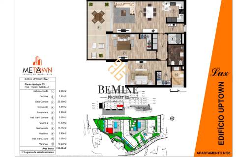 Edifício Uptown Lux / Apartamento T2 / Funchal  - Ilha da Madeira