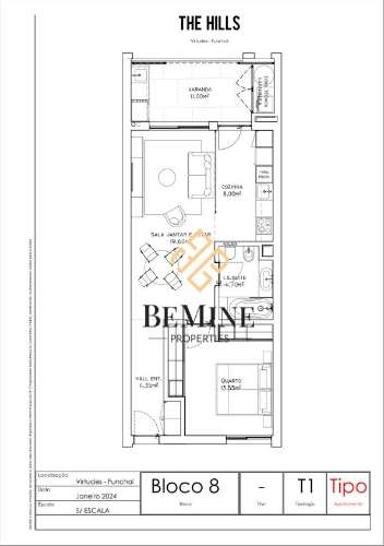 The Hills / Apartamento T1 / Funchal - Ilha da Madeira