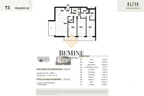 Elite Estreito Center  / Apartamento T3 / Câmara de Lobos - Ilha da Madeira