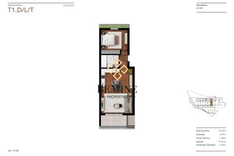 Edifício Torrinha Bay / Apartamento T1 / Funchal  - Ilha da Madeira