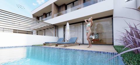Moradia T3 de arquitetura moderna com piscina em Turiz, Nova Construção!