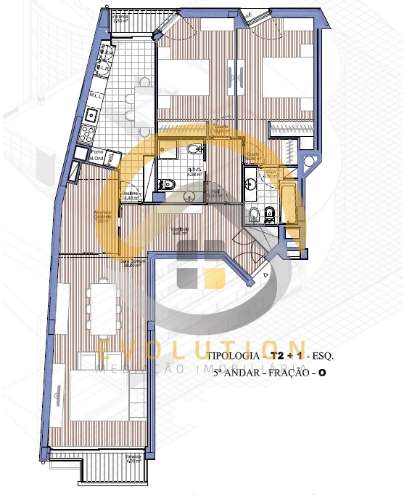 Apartamento T2+1 novo,  no Centro da Maia