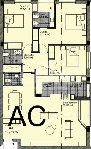 T3  com varanda, no Jardins de Santa Rita