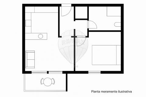 Apartamento T1 para venda