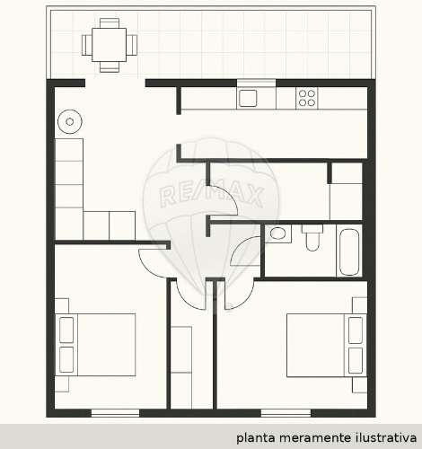 Apartamento T2 para arrendamento