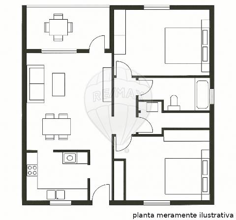 Apartamento T2 para arrendamento
