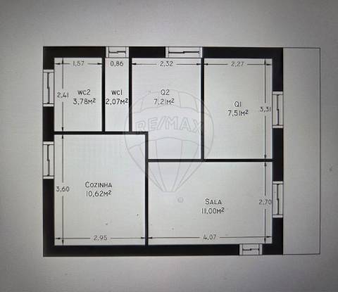 Moradia T2 para arrendamento