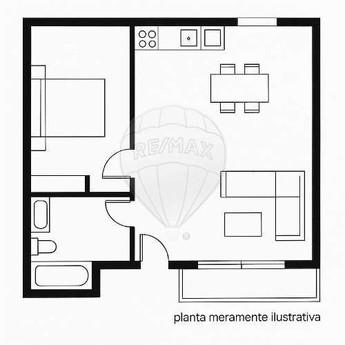 Apartamento T1 para venda