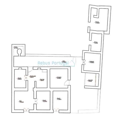 Terreno com ruína para reconstrução e ampliação