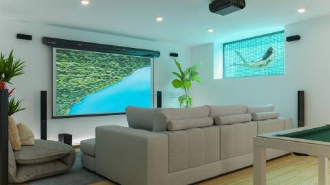 Lote com projeto aprovado para moradia T3 com piscina infinita