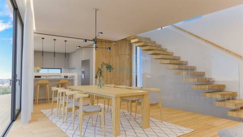 Lote com projeto aprovado para moradia T3 com piscina infinita